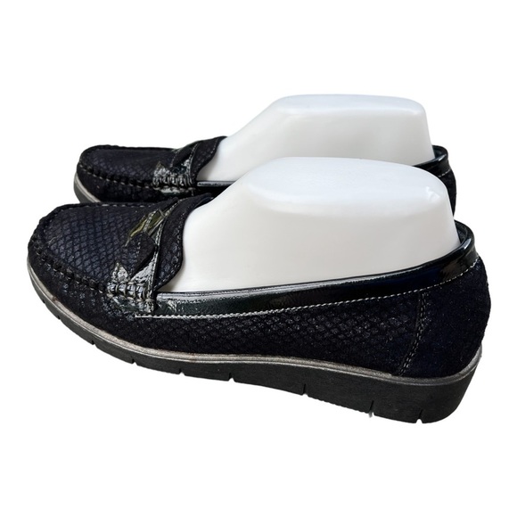 Yameiji Navy Blue loafers size 38 (7) - Picture 6 of 7